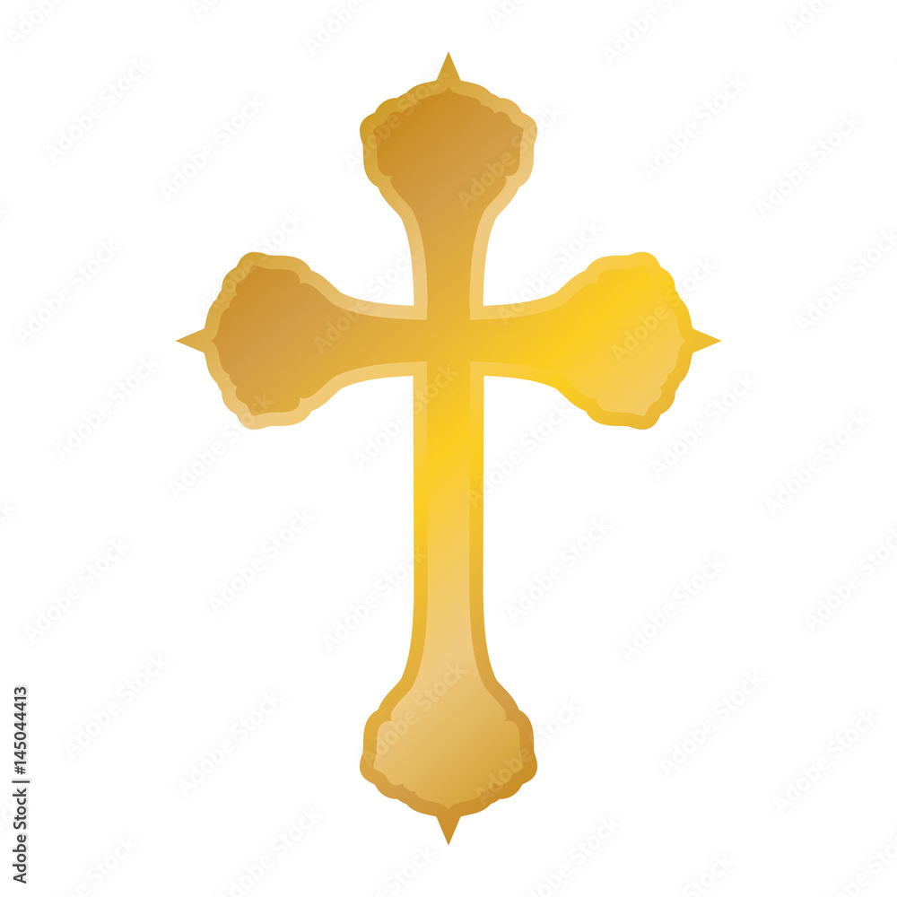 Christian cross symbol icon vector illustration graphic design