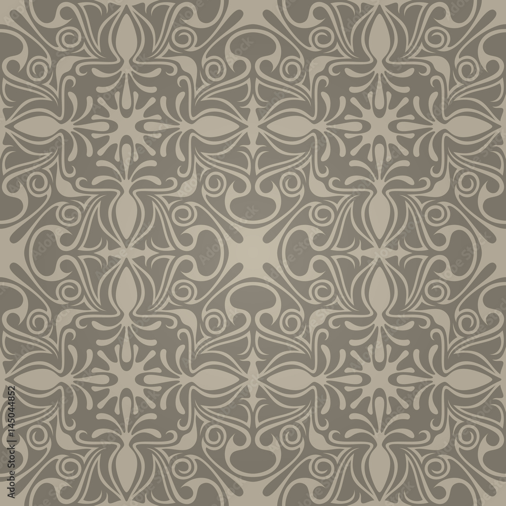 Fototapeta premium Seamless abstract pattern with gradient. Vector illustration