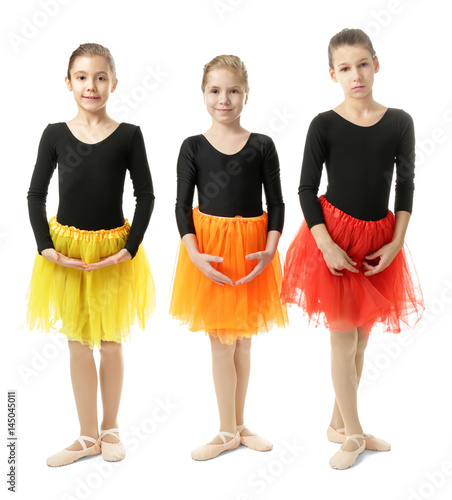 Cute little ballerinas on w...