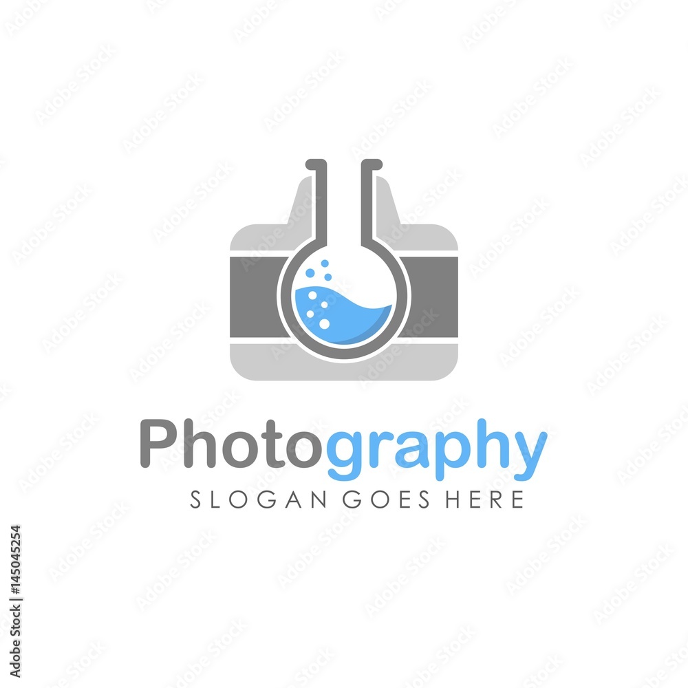 Camera logo design vector