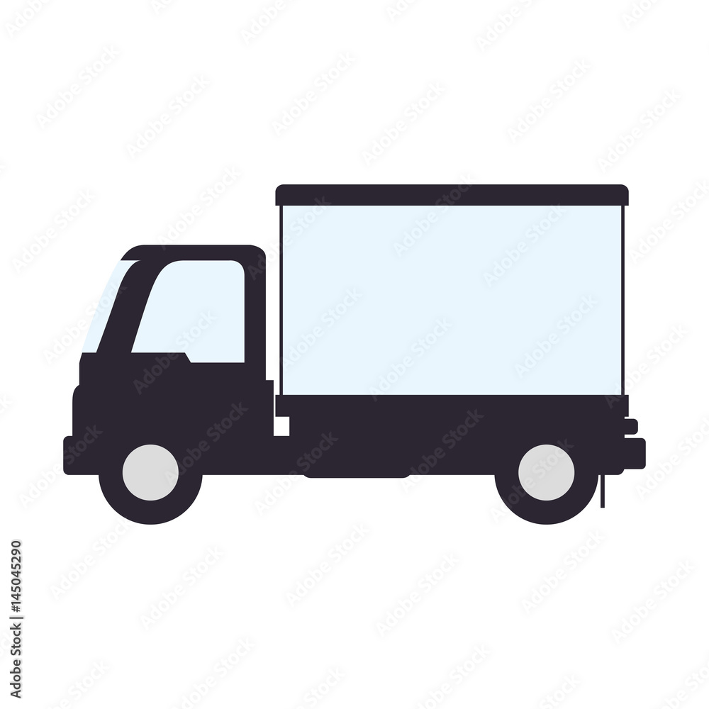 Delivery truck vehicle icon vector illustration graphic design
