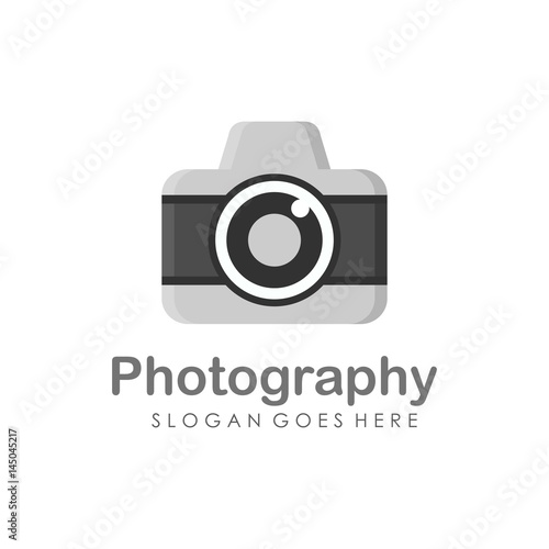 Camera logo design vector