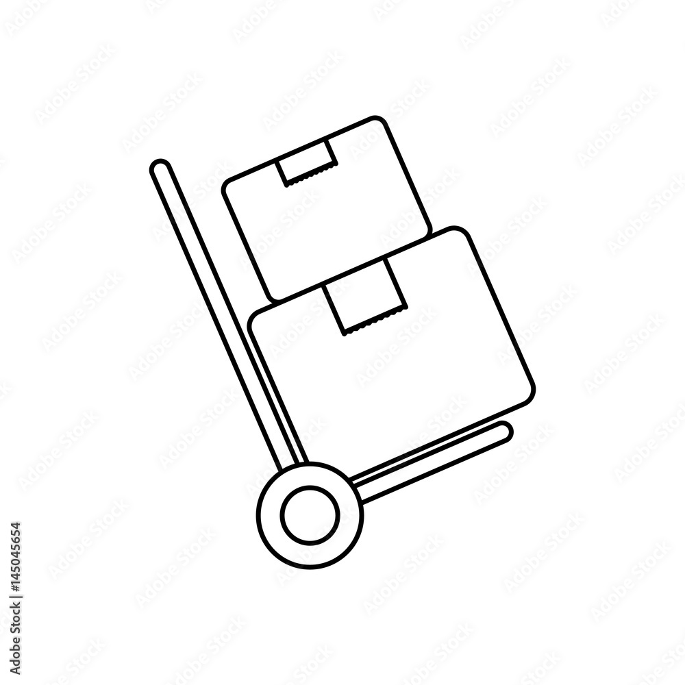 Delivery cardboard box icon vector illustration graphic design Delivery cardboard box icon vector illustration graphic design