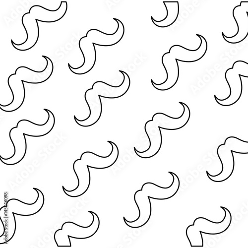 Vintage hipster mustache icon vector illustration graphic design