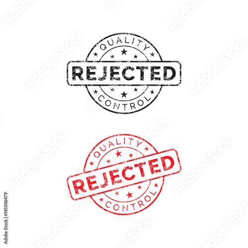 rejected stamp