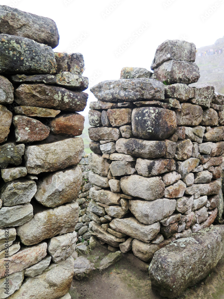 terraces and ancient houses Machu Picchu terraces and ancient houses Machu Picchu