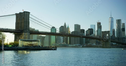 View of Manhattan Skyline. 