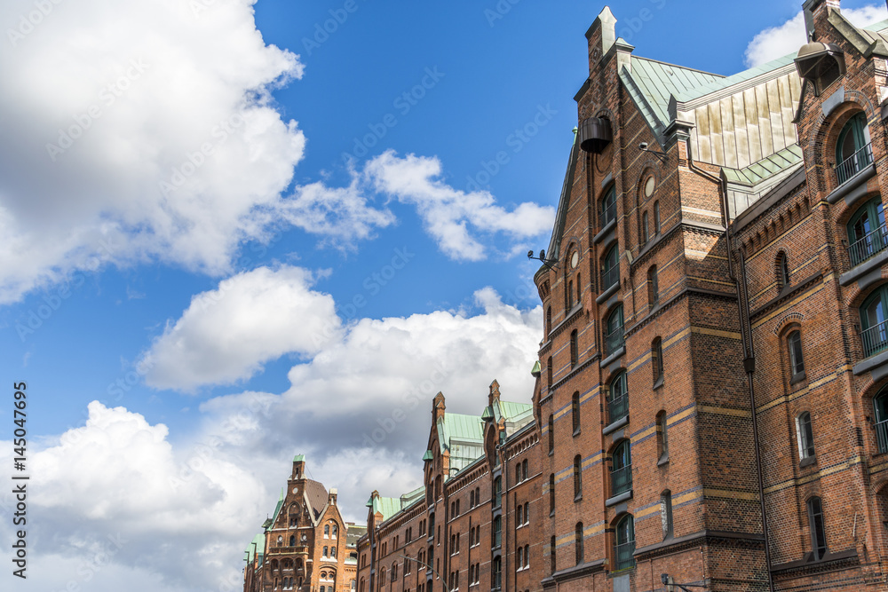 Fototapeta premium Warehouses Hamburg