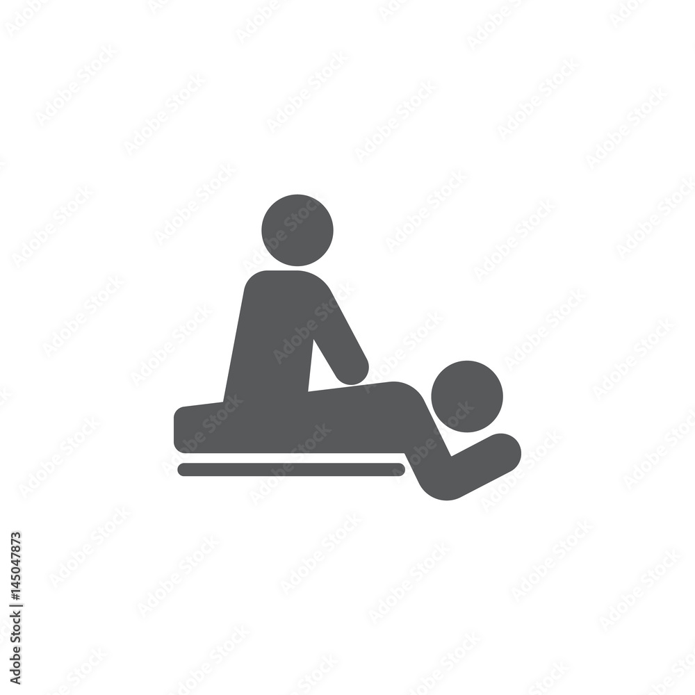 Massage Icon. spa vector illustration Massage Icon. spa vector illustration