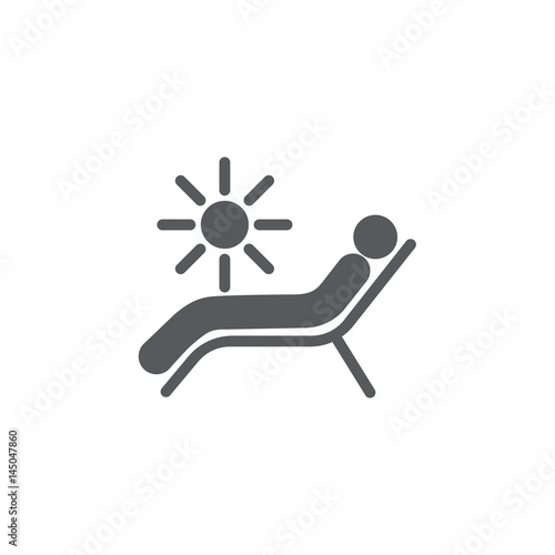 solarium icon. spa vector illustration