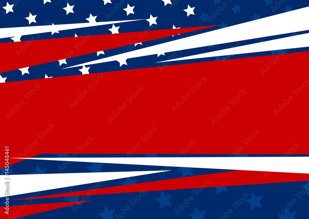 Vector abstract background of American flag design for independence day ...