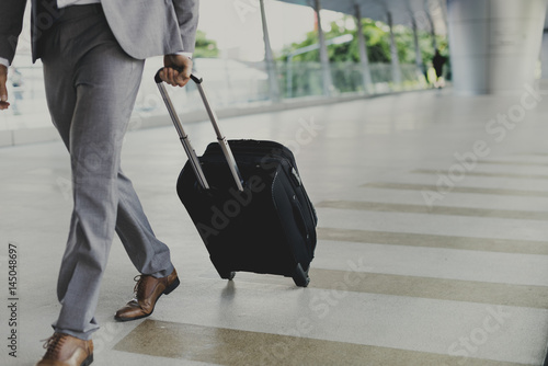 Obraz na plátně Businessmen Luggage Business Trip Travel