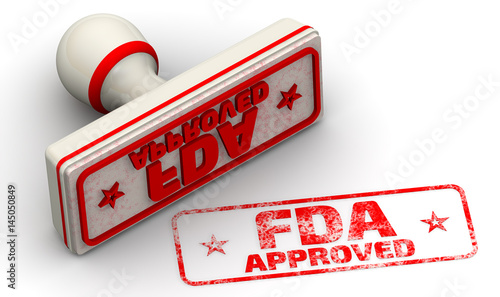 FDA approved. Red seal and imprint 