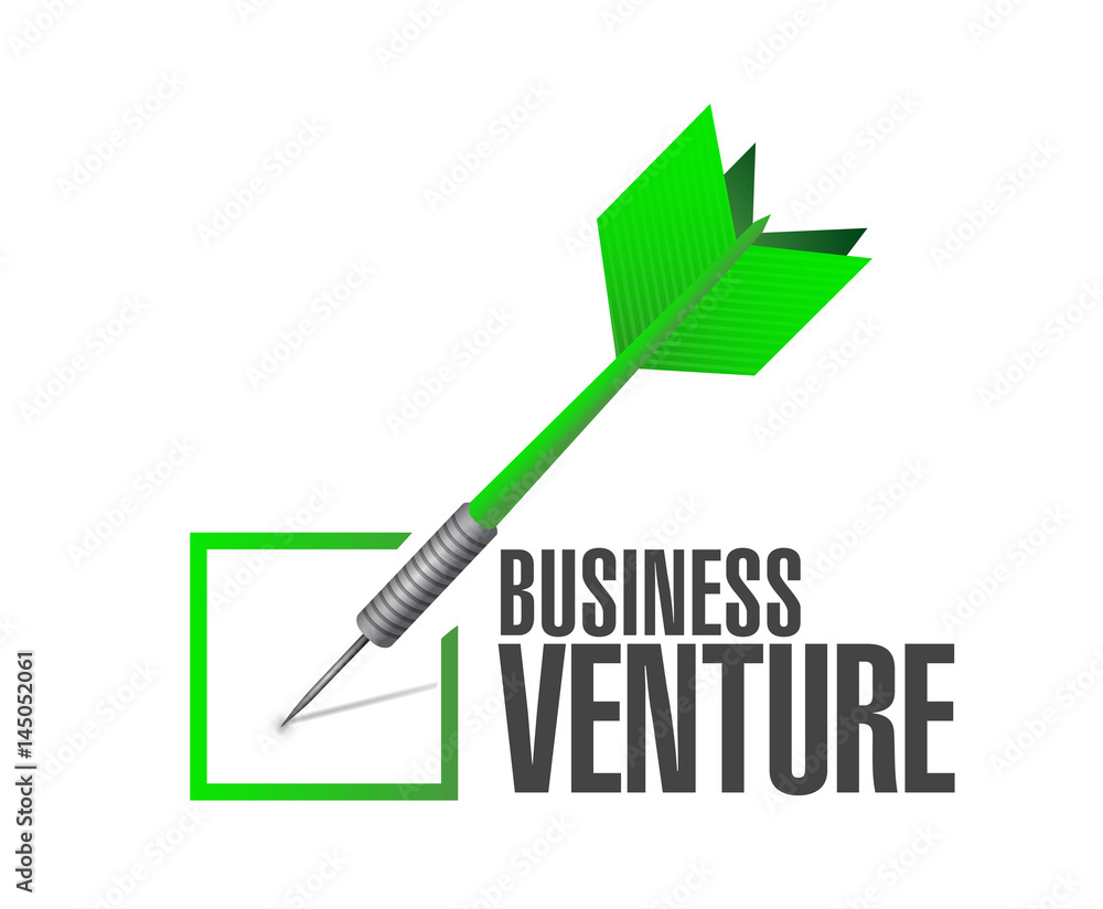 business venture check dart sign concept business venture check dart sign concept