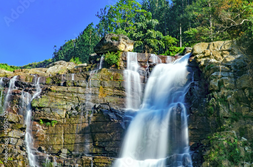 The famous Ramboda Falls in the area of Pussellawa, Sri Lanka (Ceylon) photo