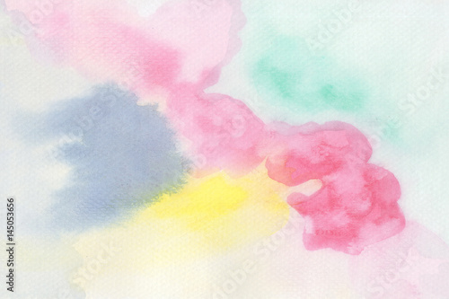 Abstract colorful water color for background.