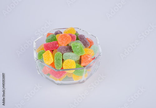 candies or jelly candies on the background.