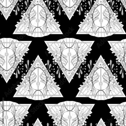 Graphic demon fox mask