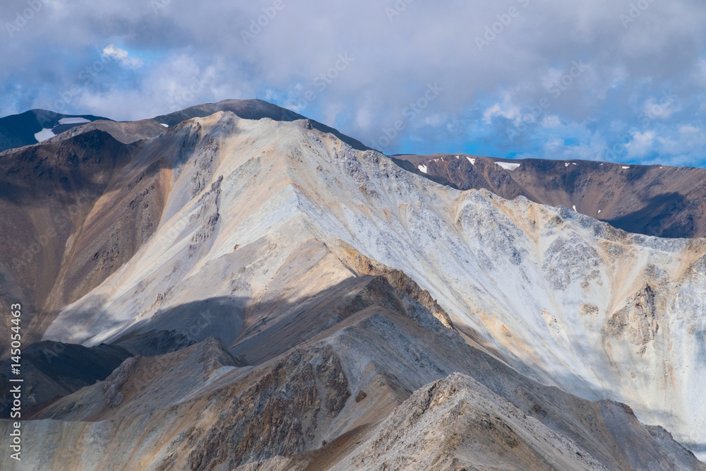 Multi-colored mountains