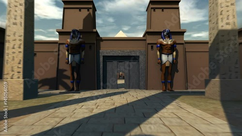 Great travel through ancient archeology of Egypt. 4K