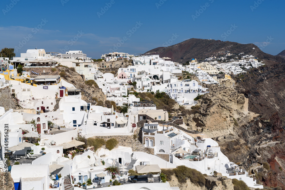 buildings in Santorini