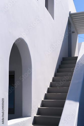 Fototapeta Naklejka Na Ścianę i Meble -  a staircase in Santorini