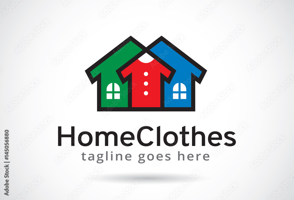 Home Clothes Logo Template Design Vector, Emblem, Design Concept, Creative Symbol, Icon Home Clothes Logo Template Design Vector, Emblem, Design Concept, Creative Symbol, Icon