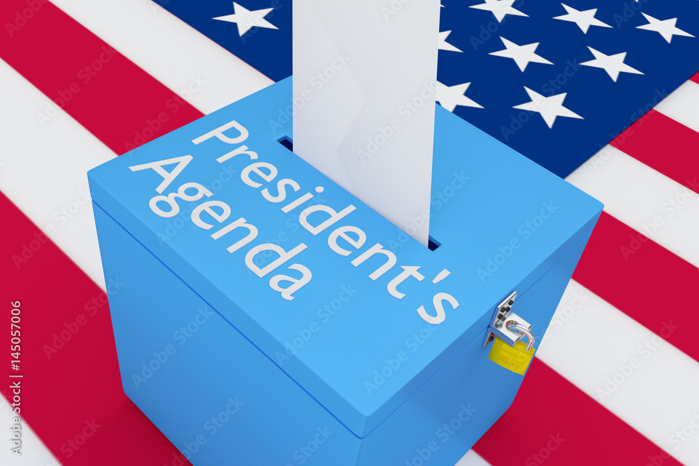 Fototapeta premium President's Agenda concept