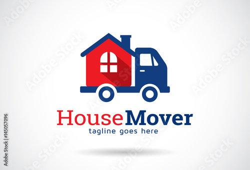 House Mover Logo Template Design Vector, Emblem, Design Concept, Creative Symbol, Icon
