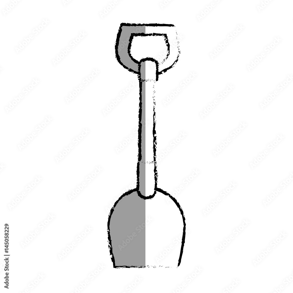 shovel tool isolated icon vector illustration design