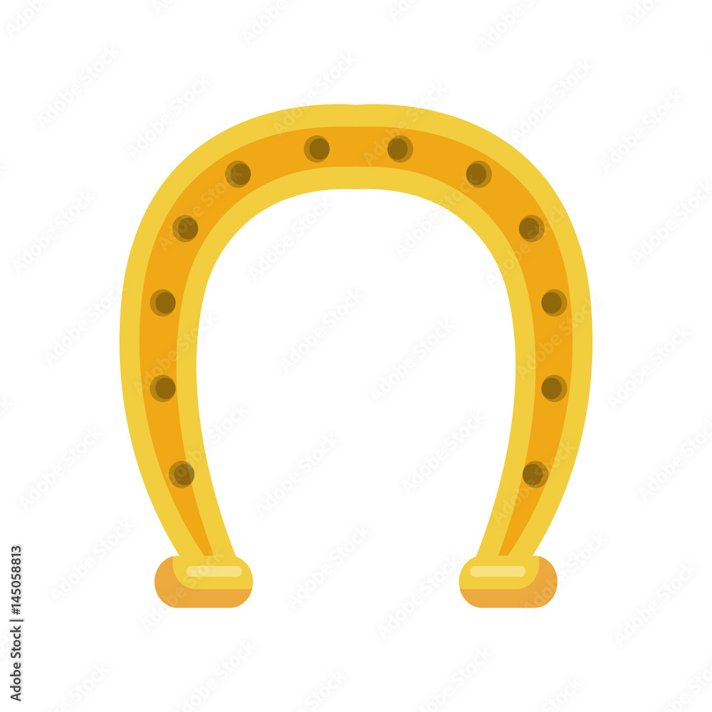horseshoe lucky isolated icon vector illustration design