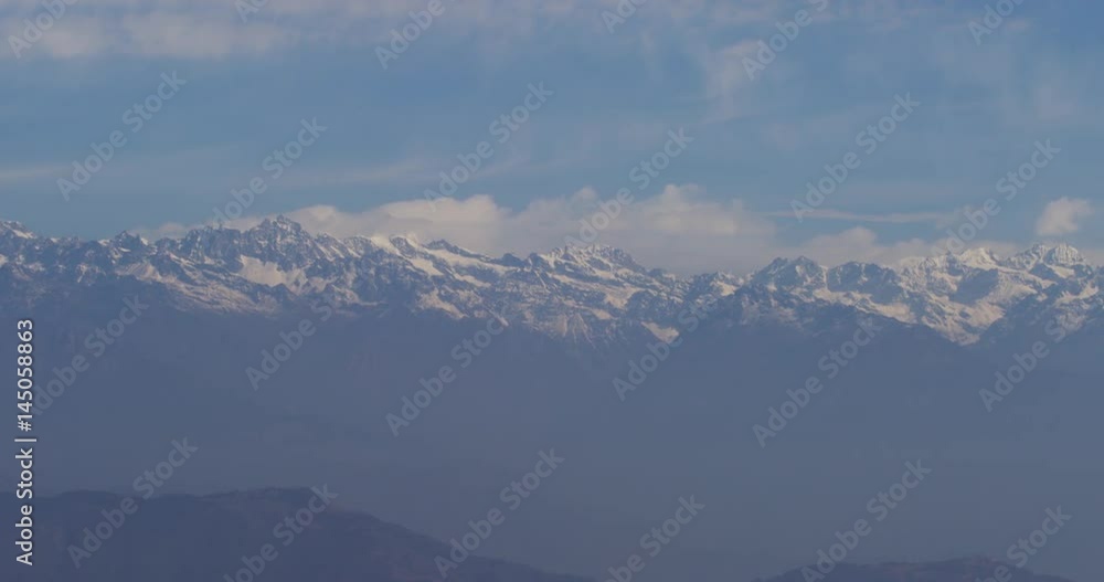 View of the Kathmandu Valley and Himalayan Mountain range in Nagarkot, Nepal View of the Kathmandu Valley and Himalayan Mountain range in Nagarkot, Nepal