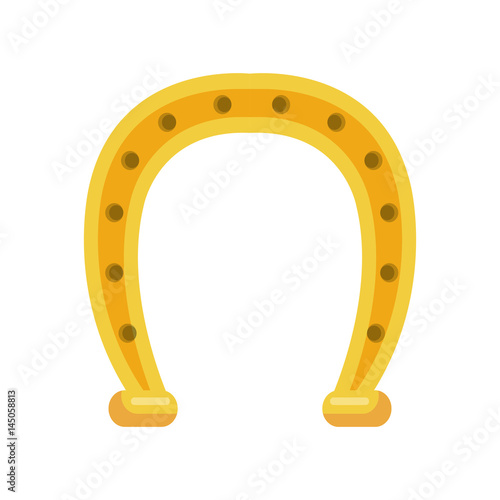 horseshoe lucky isolated icon vector illustration design