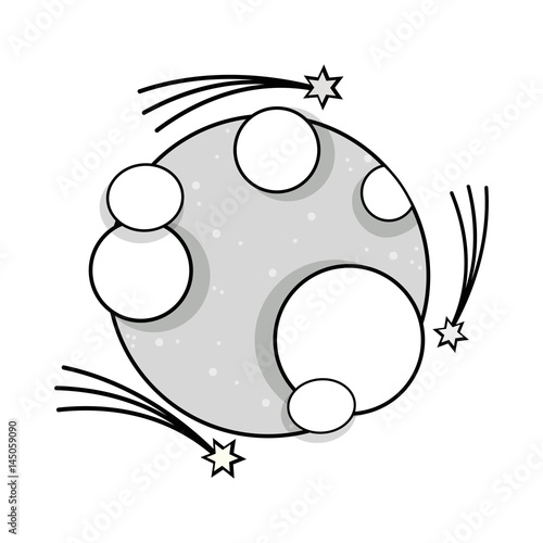 planet in the nebulae space with astral stars
