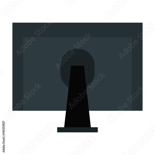 monitor computer desktop icon vector illustration design
