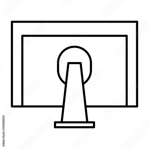 monitor computer desktop icon vector illustration design