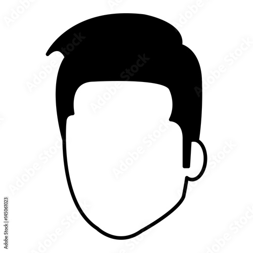 young man avatar character vector illustration design