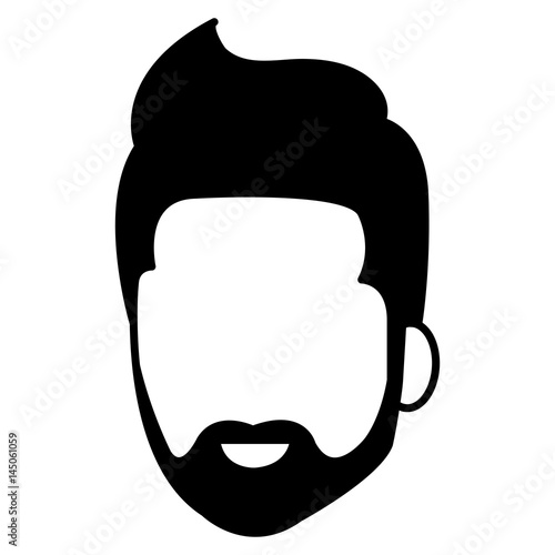 young man avatar character vector illustration design