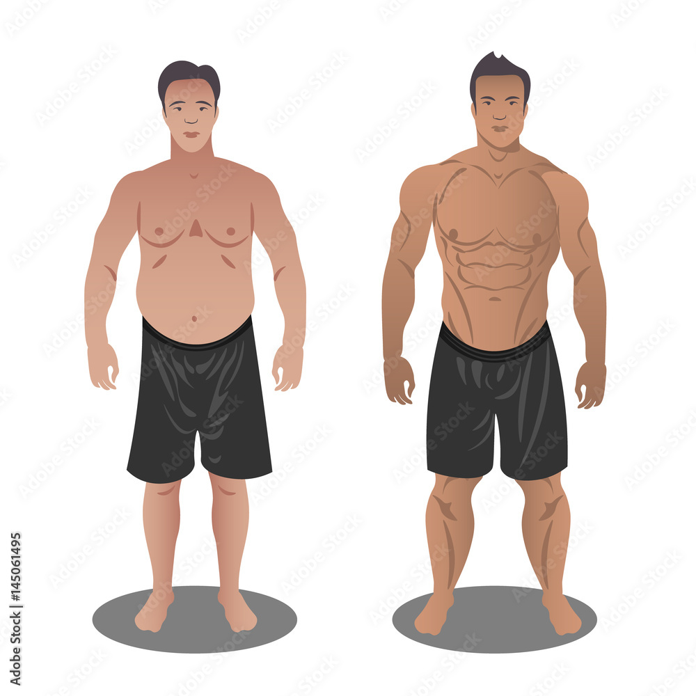 Men Before and After. Men Before and After.