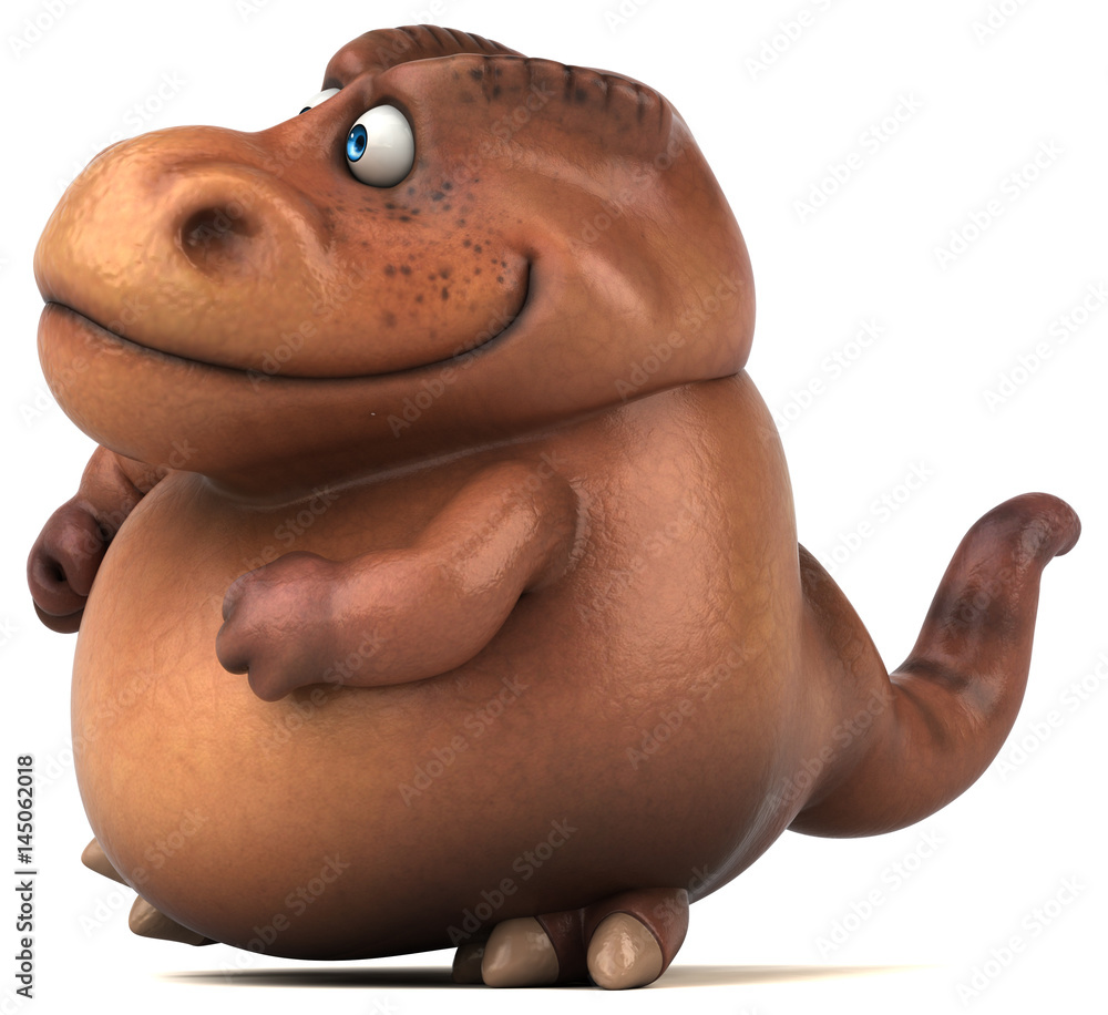 Naklejka premium Fun Trex - 3D Illustration