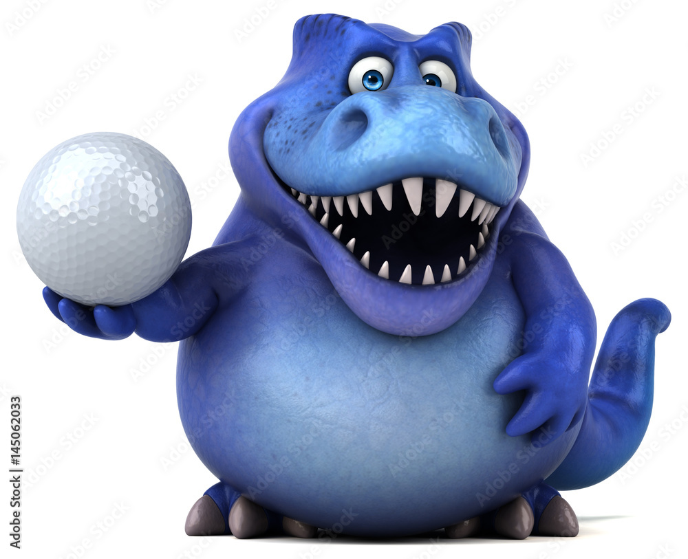 Fun dinosaur - 3D Illustration Fun dinosaur - 3D Illustration