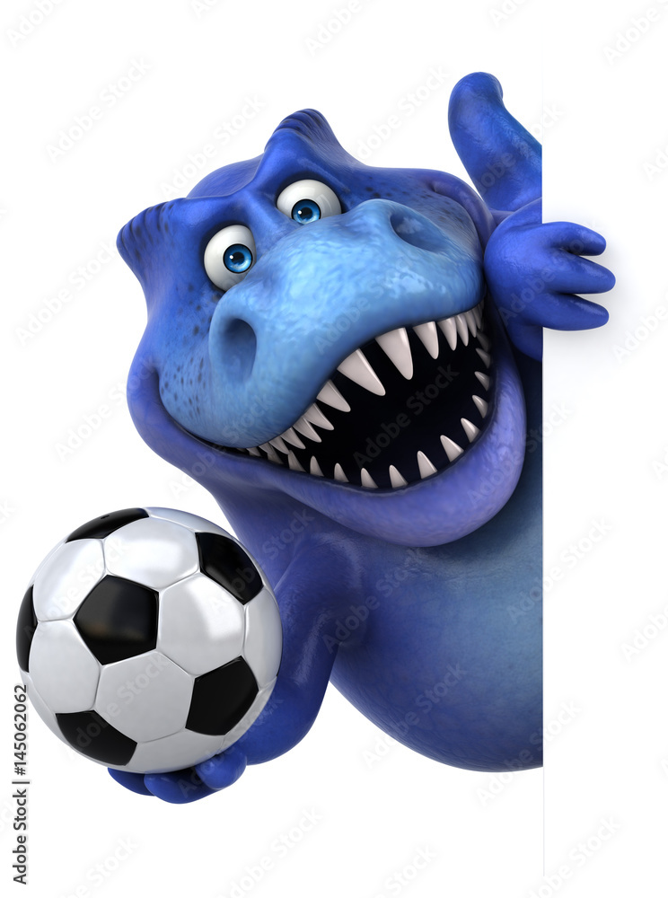 Fun dinosaur - 3D Illustration Fun dinosaur - 3D Illustration