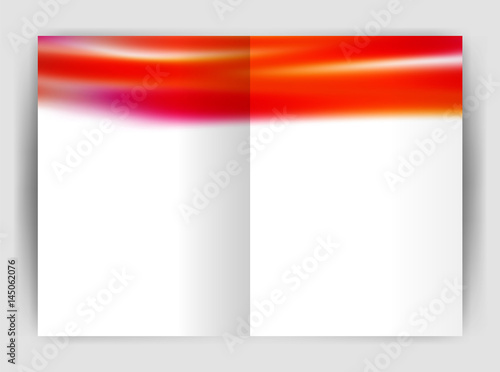 Blurred wave line. Business annual report abstract background © antishock