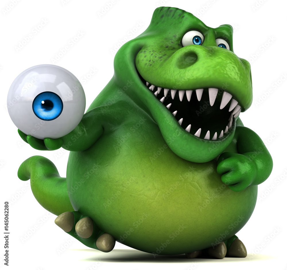 Fototapeta premium Fun dinosaur - 3D Illustration