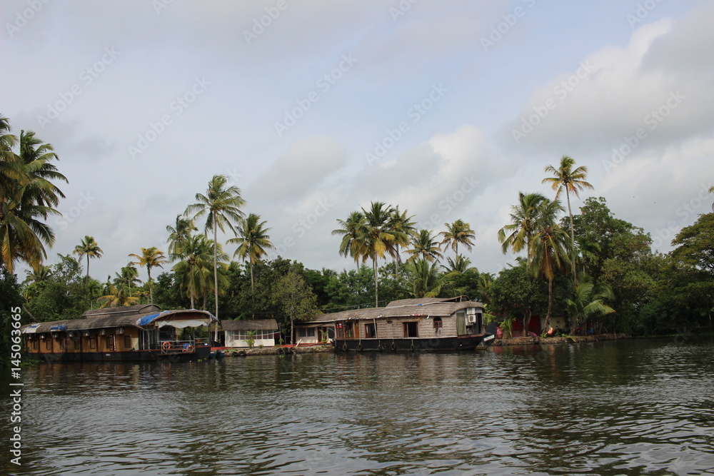 Kerala backwater India Kerala backwater India