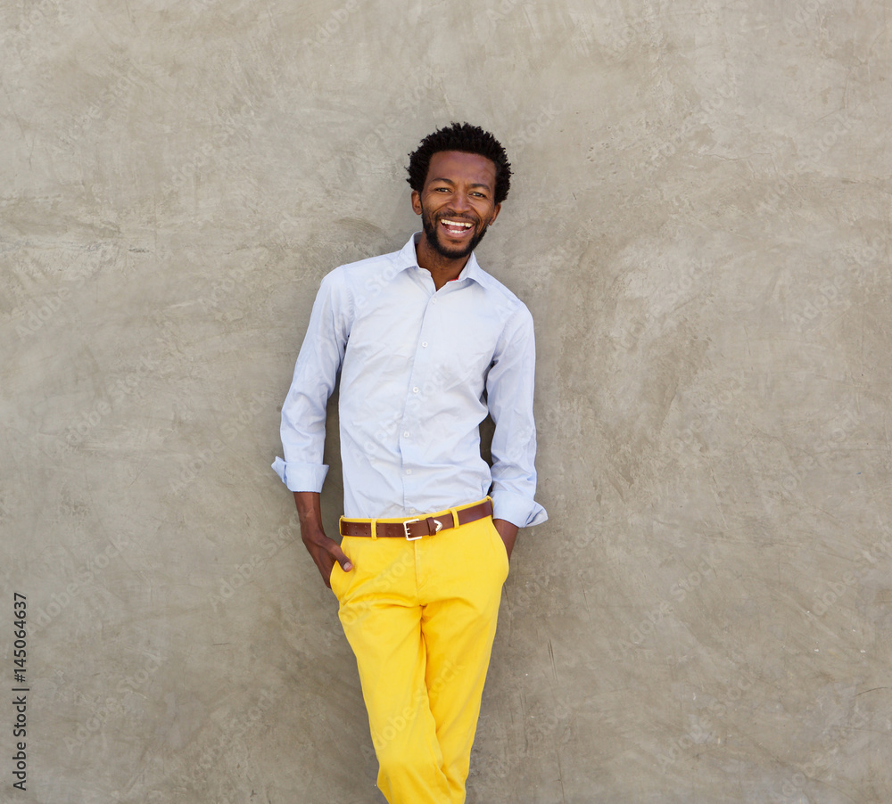 confident african american man smiling