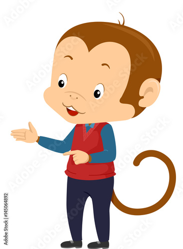 Monkey Mascot Teacher