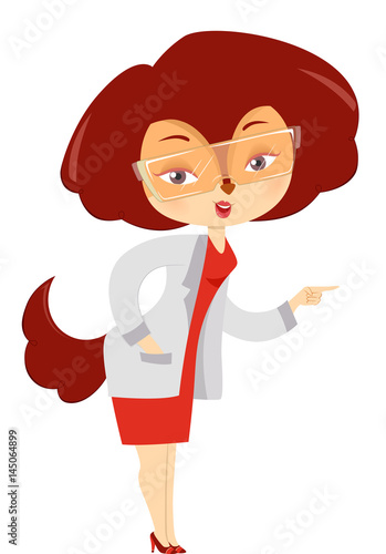 Fox Scientist Mascot