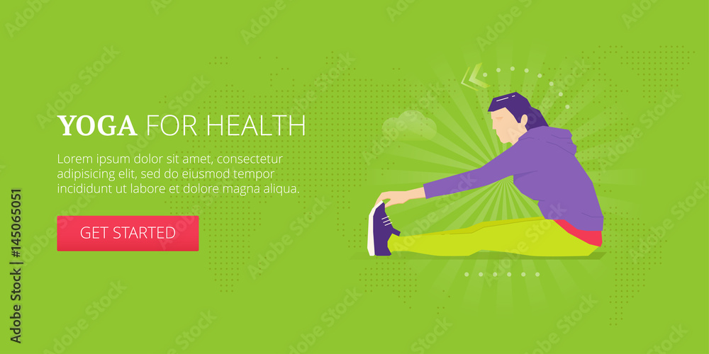Yoga for health web banner