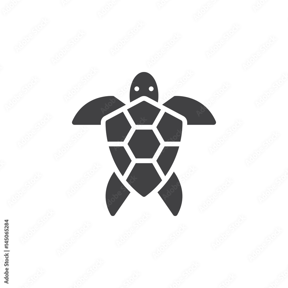 Sea turtle icon vector, filled flat sign, solid pictogram isolated on white. Symbol, logo illustration. Pixel perfect Sea turtle icon vector, filled flat sign, solid pictogram isolated on white. Symbol, logo illustration. Pixel perfect